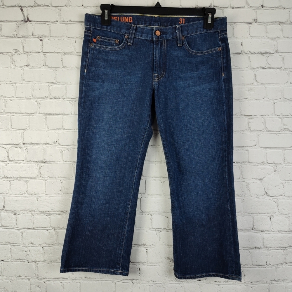 J. Crew Dark Blue Cropped Ankle Jeans